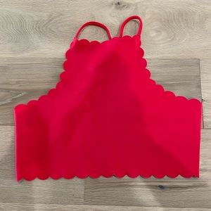 Misguided womens swim top red